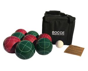 8 Bocce in Carry Bag - Red Green