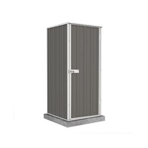 Absco Sheds 0.78 x 0.78 x 1.8m Ezi Compact Single Door Shed - Woodland Grey