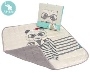 All4Ella 80x80cm Reversible Baby Blanket - Bear Print