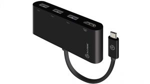Alogic 10cm USB-C MultiPort Adapter with HDMI & 3-Port USB 3.0 Hub