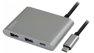 Alogic USB-C MultiPort Adapter with Card Reader - Space Grey
