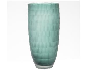 Amalfi Sorrell Glass Handmade Decorative Flower Plant Vase Turquoise 15x30cm