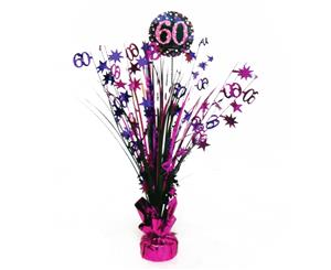 Amscan Sparkling Celebration 60Th Birthday Centrepiece Spray Decoration (Black/Pink) - SG9882