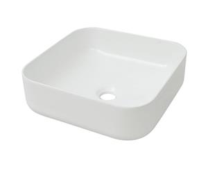 Basin Square Ceramic White 38x38x13.5cm Bathroom Above Counter Top Sink