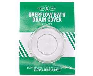 Bathtub Overflow Drain Cover | Deeper Bath Cover | Universal Fit | M&W