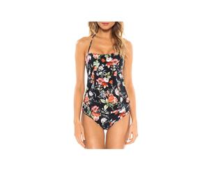 Becca by Rebecca Virtue Womens French Valley Floral Print Swim Top Separates