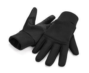 Beechfield Unisex Adults Softshell Sports Tech Gloves (Black) - BC4149