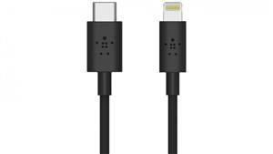 Belkin BOOST CHARGE 1.2m USB-C Cable with Lightning Connector - Black