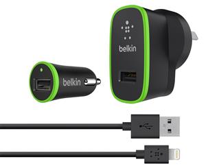 Belkin Car and Wall Charger Bundle with Lightning Cable