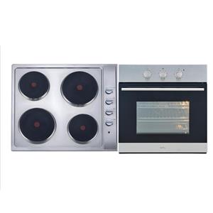 Bellini 60cm Stainless Steel Electric Cooktop and Oven Package