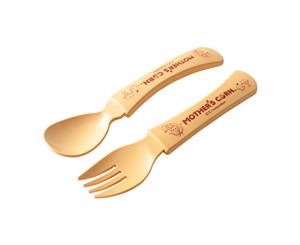 Biodegradable Mother's Corn Junior Spoon and Fork Set Made In Korea