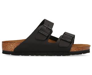 Birkenstock Arizona Leather Regular Fit Sandals - Black