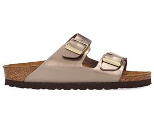 Birkenstock Women's Arizona Birko-Flor Narrow Fit Sandals - Electric Metallic Taupe