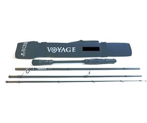 Bone Voyage 4 Piece Baitcaster Travel Rod - High Modulus Carbon Fishing Rod (Length/Line Rating7Ɖ/30-60lb)