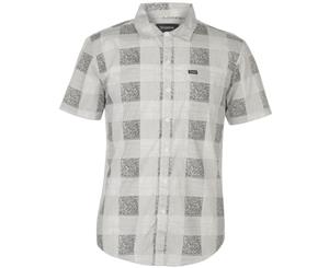 Brixton Mens Shirt - Charcoalter Lightweight Casual Short Sleeve