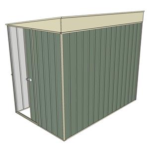 Build-a-Shed 1.5 x 2.3 x 2m Skillion Shed without Side Doors - Green