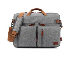 CBL Convertible Backpack Messenger Bag Fits 17.3 Inch Laptop-Grey