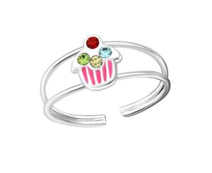 Children's Sterling Silver Cupcake Ring