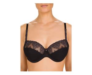 Conturelle 805821-4 Tiffany Black Embroidered Underwired Full Cup Bra
