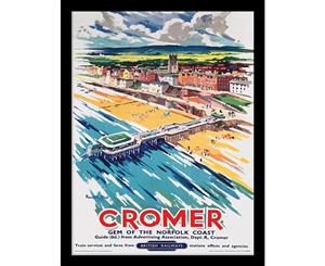Cromer Pier by Kenneth Steel Framed Print - 34.5 x 44.5 cm - Officially Licensed