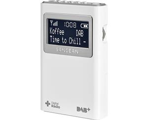 DPR39 SANGEAN White DAB+/FM Pocket Radio 5 Presets Includes Headphone 10 Presets (5X Dab & 5X FM) WHITE DAB+/FM POCKET RADIO