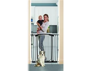 Dreambaby Chelsea Xtra-Tall & Xtra-Wide Hallway Auto-Close Security Gate - Black