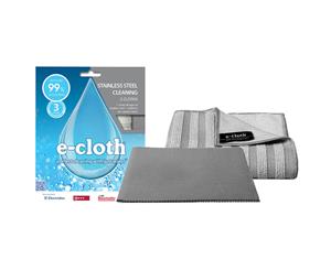 E-Cloth 2pc Stainless Steel Washable Cleaning Glass Polishing Cloth Towel Clean