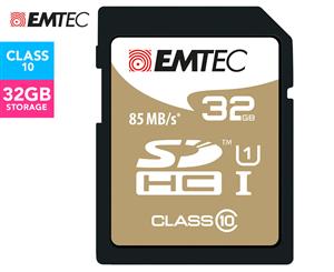 EMTEC SDHC Class 10 Gold+ 32GB SD Card