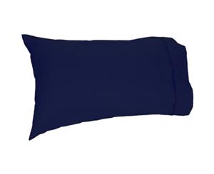 Easy Rest - Soft and Elegant 250TC Pure Cotton Percale Pillow Case (Standard) - Navy