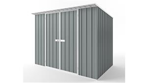 EasyShed D3019 Skillion Roof Garden Shed - Armour Grey
