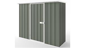 EasyShed S2308 Tall Flat Roof Garden Shed - Mist Green