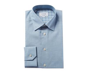 Eton Linen-Blend Contemporary Fit Dress Shirt