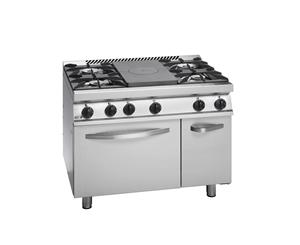 Fagor Free Standing Solid Target top with open burner and Oven CG7-51