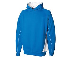 Finden & Hales Kids Pullover Hooded Sweatshirt / Hoodie (Royal/White) - RW424
