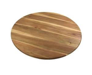 Fine Foods 50x50cm Lazy Susan Round Serving Food Cheese Platter Wood Board