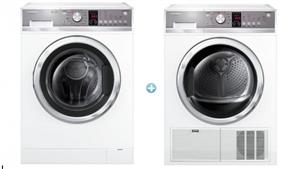 Fisher & Paykel 8.5kg Front Load Washing Machine & Fisher & Paykel AeroXL Condenser Dryer 8kg - Package