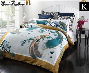 Florence Broadhurst Exotic Birds King Bed Quilt Cover Set Gold