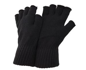 Floso Mens Fingerless Winter Gloves (Dark Grey) - MG-12D