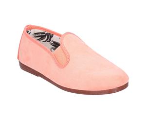 Flossy Crack Junior Girls Slip On Leather Shoe (Coral) - FS6234