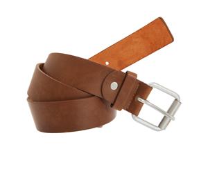 Forest Belts Mens 1.5 Inch Bonded Real Leather Belt (Tan) - BL102