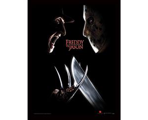 Freddy Vs Jason - Face Off Framed 30 x 40cm Print