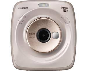 Fujifilm Instax Square SQ20 Hybrid Instant Camera - Beige with Instax Square Instant Film Photo Paper 5 Packs