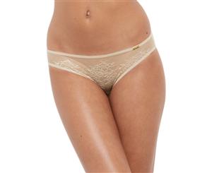 Gossard 13003 Women's Glossies Lace Nude Knickers Panty Full Brief