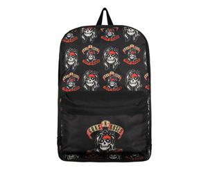 Guns N Roses Backpack Bag Appetite For Destruction Rocker Skull Logo Official - Black