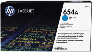 HP 654A LaserJet Cyan Toner Cartridge