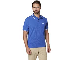 Helly Hansen Mens KOS Short Sleeve Casual Quick Drying Polo T Shirt - OLYMPIAN BLUE