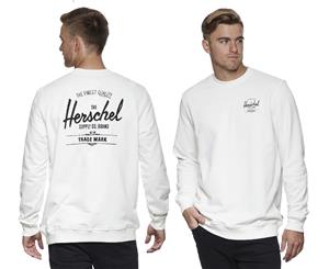 Herschel Supply Co. Men's Crewneck Jumper - White