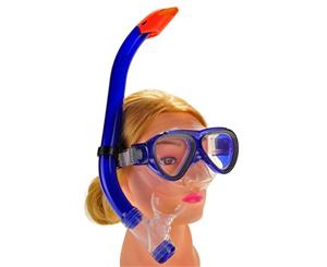 IST KIDS Silicon Mask & Snorkel Set for Snorkelling - Blue