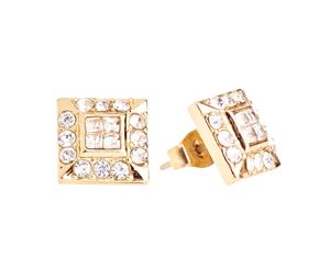 Iced Out Bling Earrings Box - HOT SQUARE gold - Gold