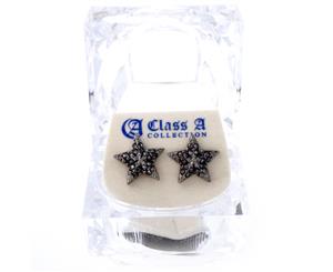 Iced Out Bling Earrings Box - HOT STAR black - Black